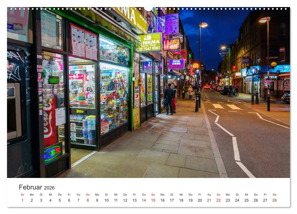 Nächtliche Streifzüge durch Europas Hauptstädte (CALVENDO Premium Wandkalender 2026)