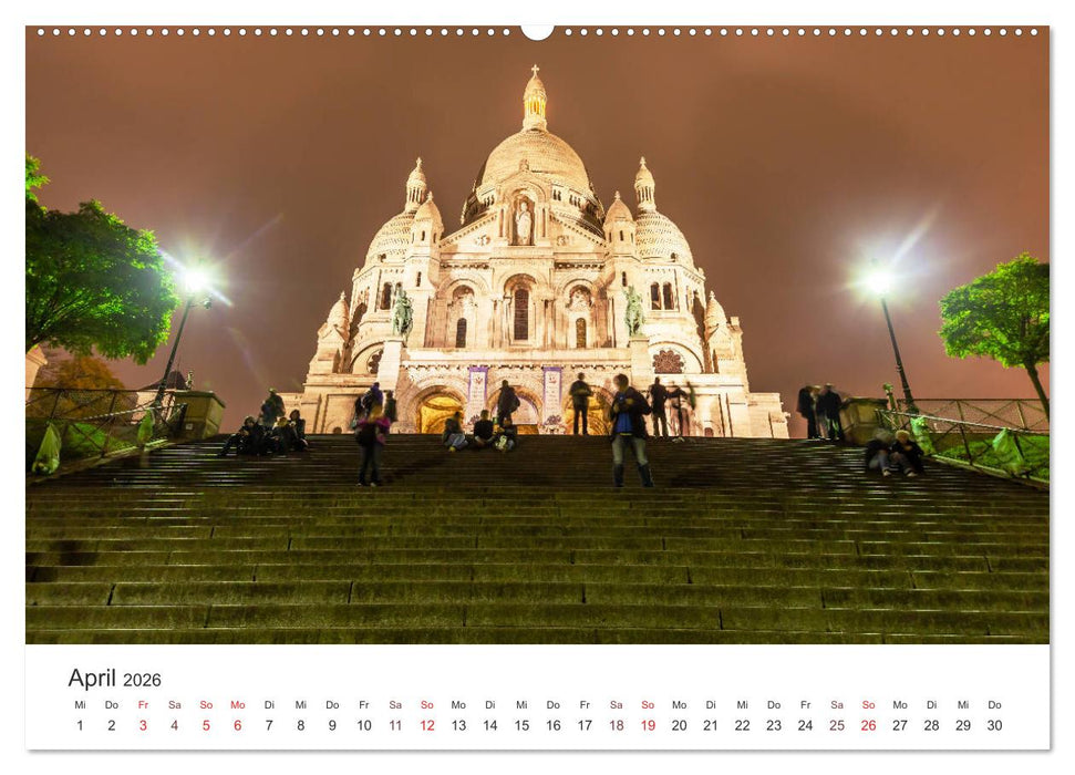 Nächtliche Streifzüge durch Europas Hauptstädte (CALVENDO Premium Wandkalender 2026)
