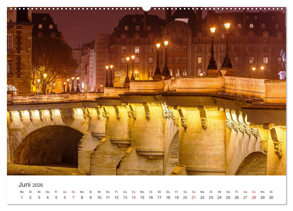 Nächtliche Streifzüge durch Europas Hauptstädte (CALVENDO Premium Wandkalender 2026)