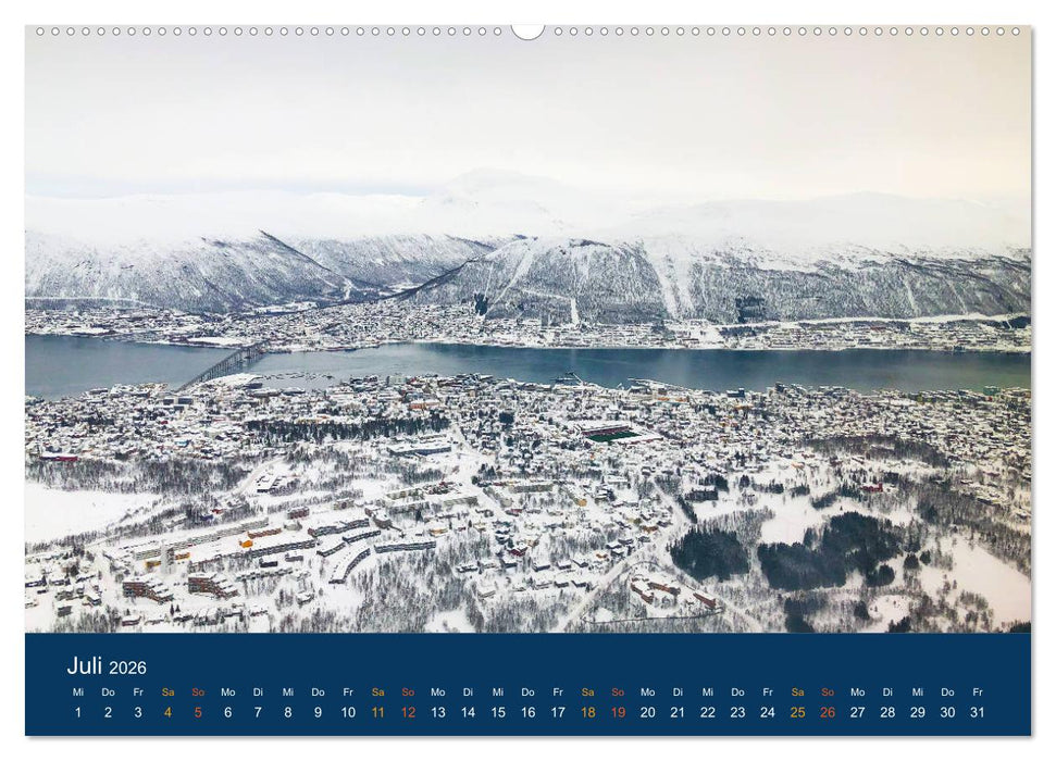 Tromsö, eisiges Nord-Norwegen (CALVENDO Premium Wandkalender 2026)