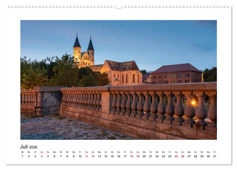 Blue Times - Magdeburg (CALVENDO Premium Wandkalender 2026)