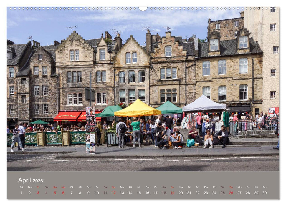 Edinburgh - Lebendige Metropole (CALVENDO Premium Wandkalender 2026)