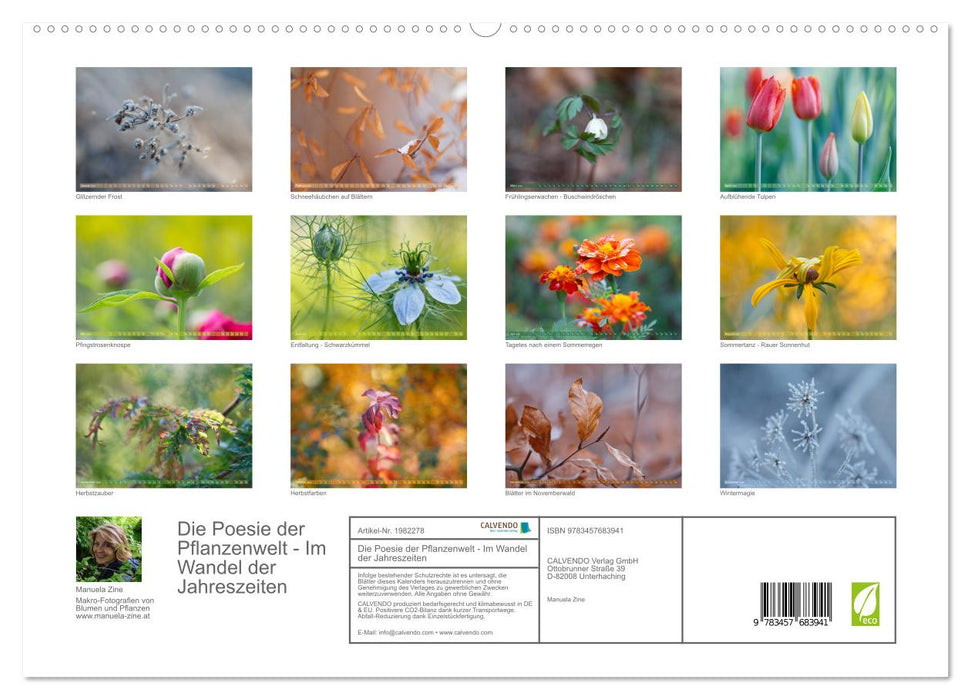Die Poesie der Pflanzenwelt - Im Wandel der Jahreszeiten (CALVENDO Premium Wandkalender 2026)
