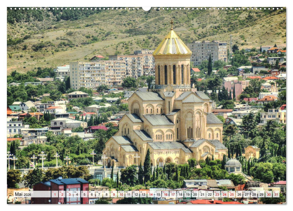 Georgien - Kirchen Klöster Kaukasus (CALVENDO Premium Wandkalender 2026)