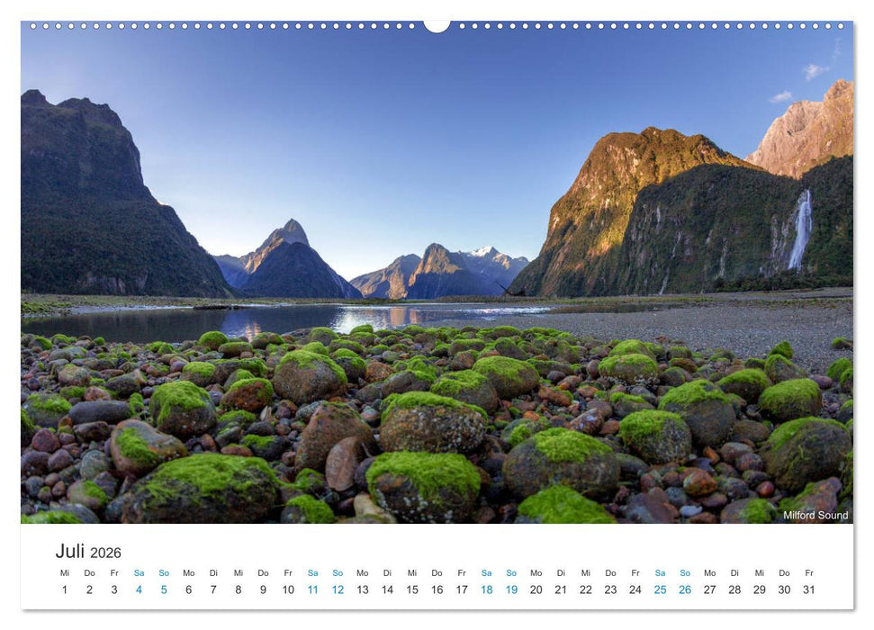 Neuseelands Berge (CALVENDO Premium Wandkalender 2026)