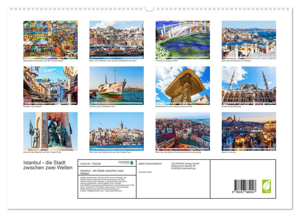 Istanbul - die Stadt zwischen zwei Welten (CALVENDO Premium Wandkalender 2026)