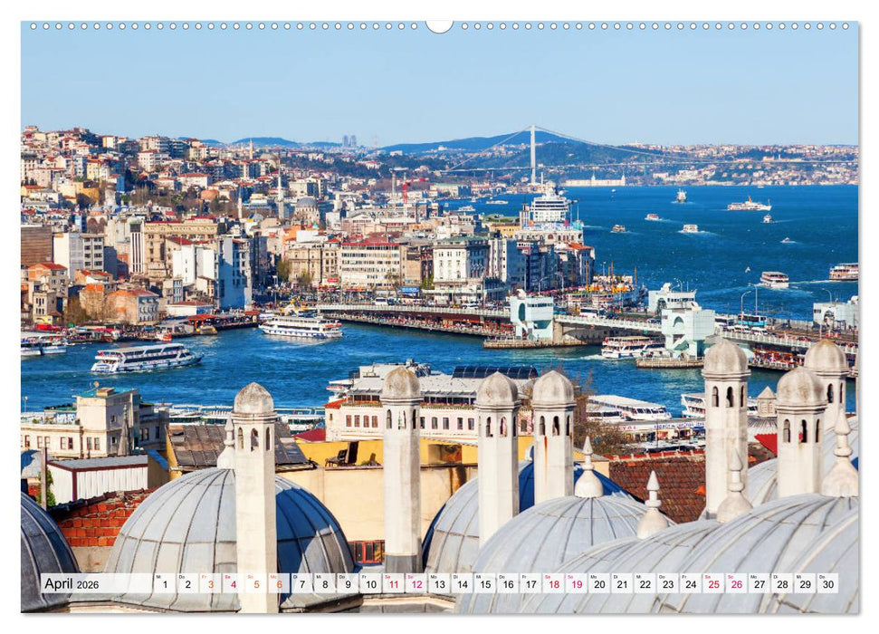 Istanbul - die Stadt zwischen zwei Welten (CALVENDO Premium Wandkalender 2026)