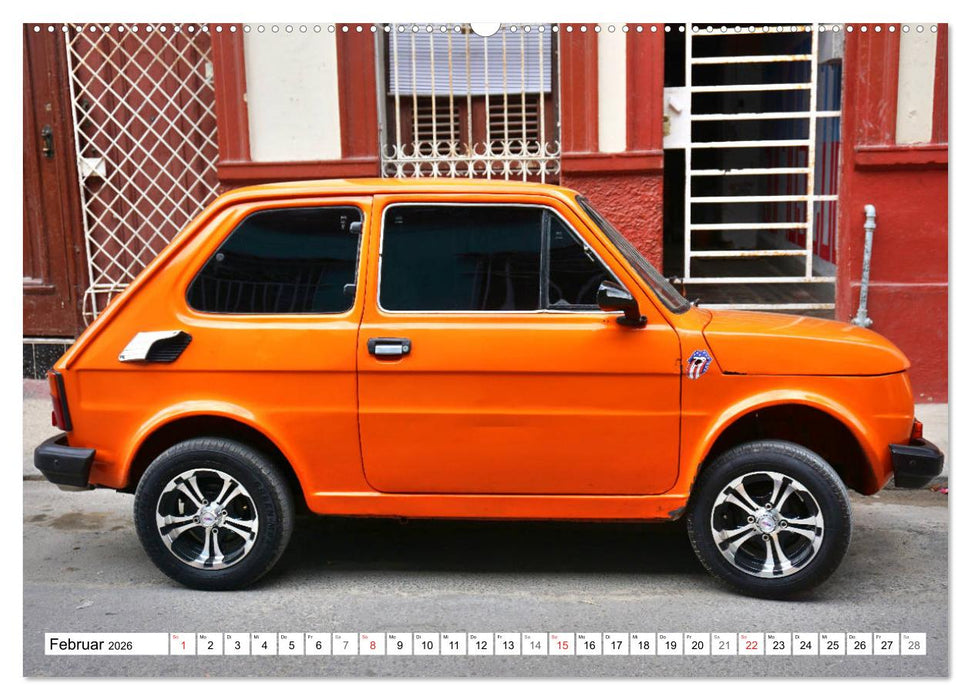 Polski Fiat 126p - Kult auf Kuba (CALVENDO Premium Wandkalender 2026)