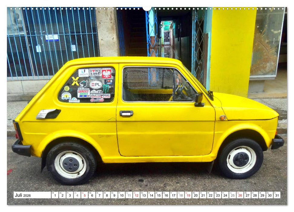 Polski Fiat 126p - Kult auf Kuba (CALVENDO Premium Wandkalender 2026)