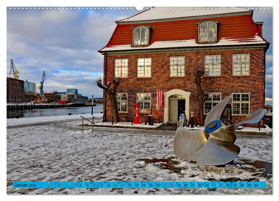 Hansestadt Wismar - Sehnsuchtsort (CALVENDO Premium Wandkalender 2026)