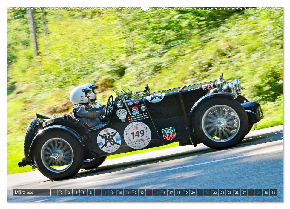Adel verpflichtet - Englische Oldtimer am Berg (CALVENDO Premium Wandkalender 2026)