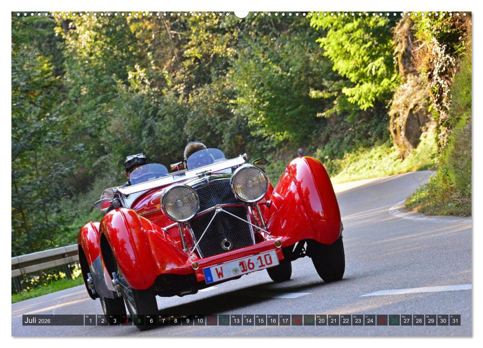 Adel verpflichtet - Englische Oldtimer am Berg (CALVENDO Premium Wandkalender 2026)