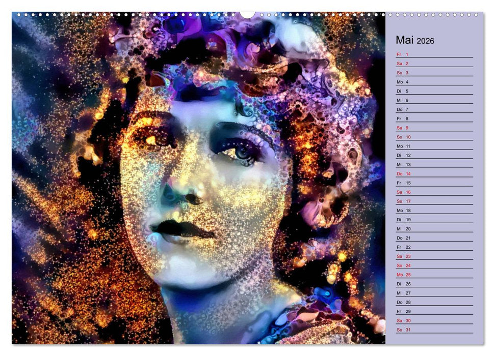 Malerische Mimen - Legenden des Stummfilms (CALVENDO Wandkalender 2026)