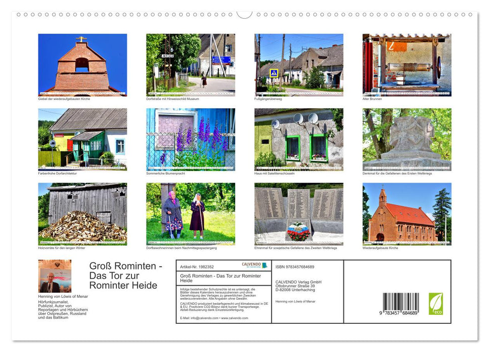 Groß Rominten - Das Tor zur Rominter Heide (CALVENDO Premium Wandkalender 2026)