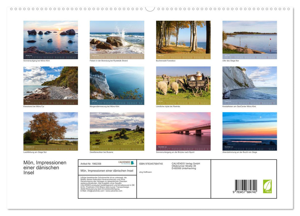 Mön, Impressionen einer dänischen Insel (CALVENDO Premium Wandkalender 2026)