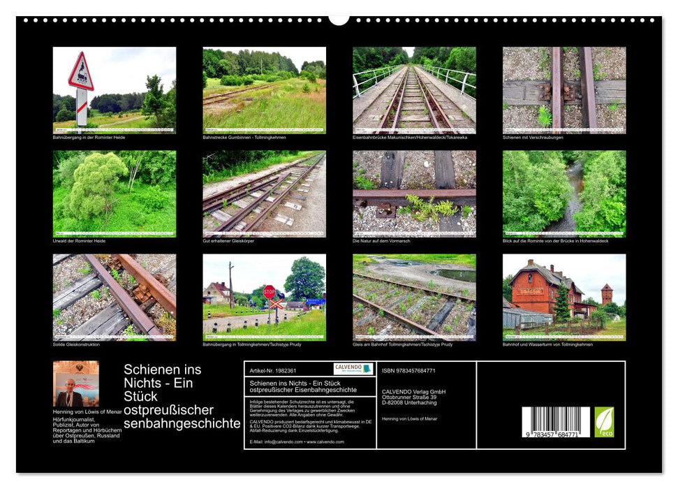Schienen ins Nichts - Ein Stück ostpreußischer Eisenbahngeschichte (CALVENDO Premium Wandkalender 2026)
