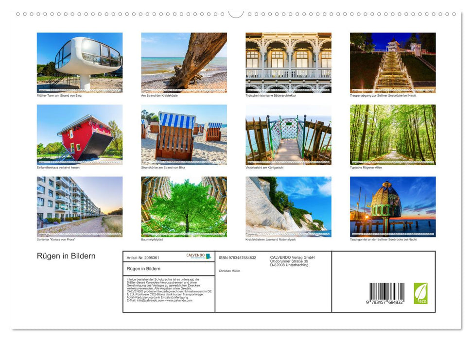 Rügen in Bildern (CALVENDO Premium Wandkalender 2026)