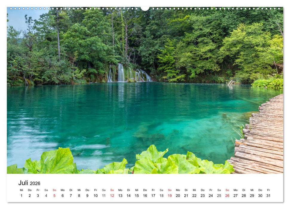 Nationalpark Plitvicer Seen (CALVENDO Premium Wandkalender 2026)