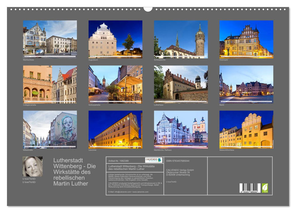 Lutherstadt Wittenberg - Die Wirkstätte des rebellischen Martin Luther (CALVENDO Wandkalender 2026)