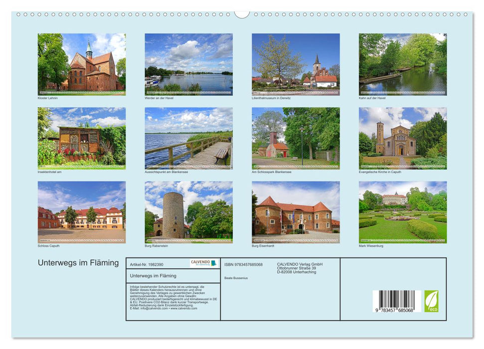 Unterwegs im Fläming (CALVENDO Premium Wandkalender 2026)