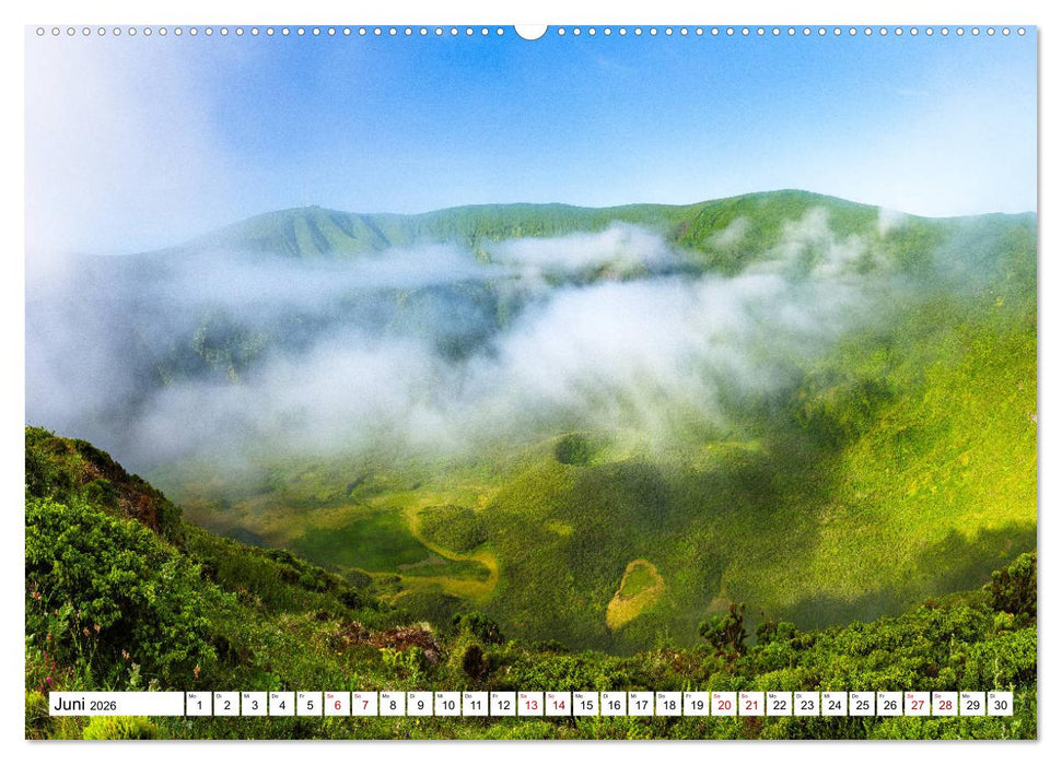 Azoren - das Triangulo der Zentralgruppe (CALVENDO Wandkalender 2026)