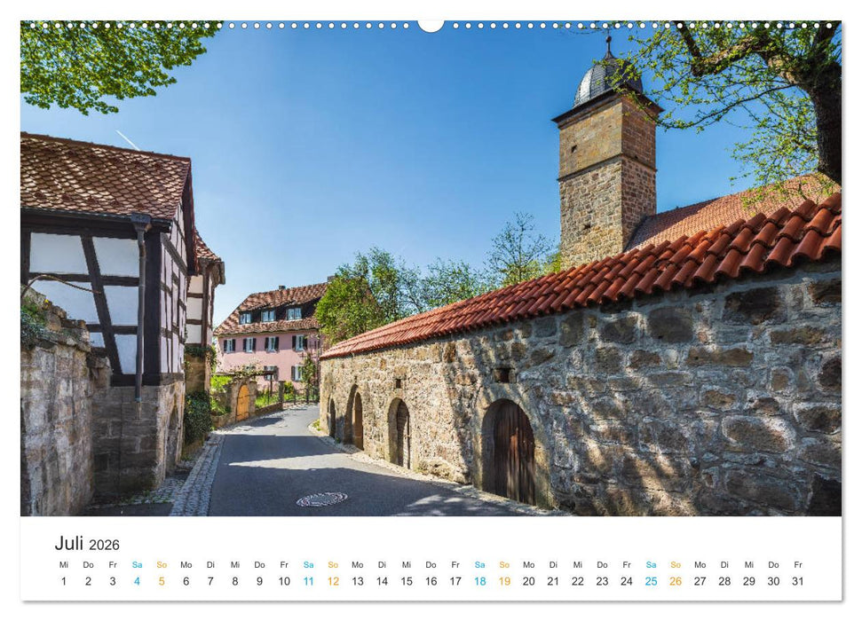 Haßberge - Burgen und Burgruinen (CALVENDO Premium Wandkalender 2026)