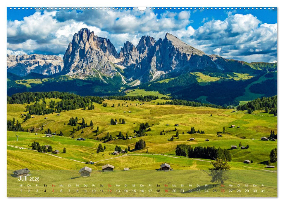 Dolomiten - Bezaubernde Giganten (CALVENDO Premium Wandkalender 2026)