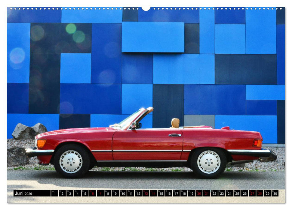 Ein Stern für Amerika - Mercedes Benz 560 SL (CALVENDO Premium Wandkalender 2026)