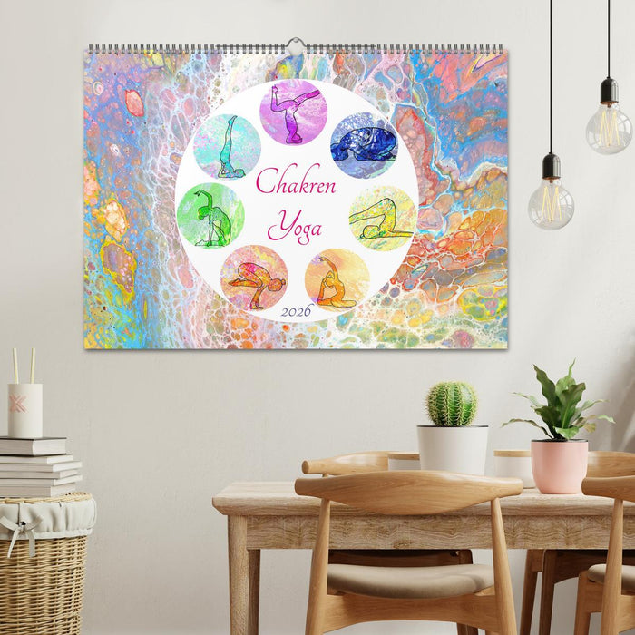 Chakren Yoga (CALVENDO Wandkalender 2026)