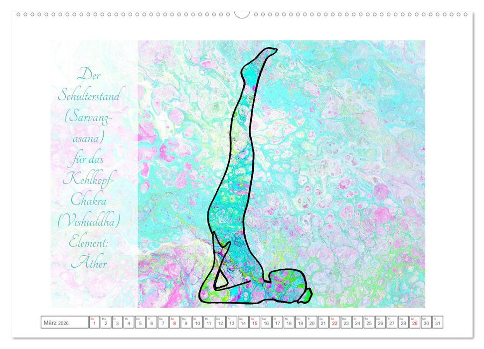Chakren Yoga (CALVENDO Wandkalender 2026)