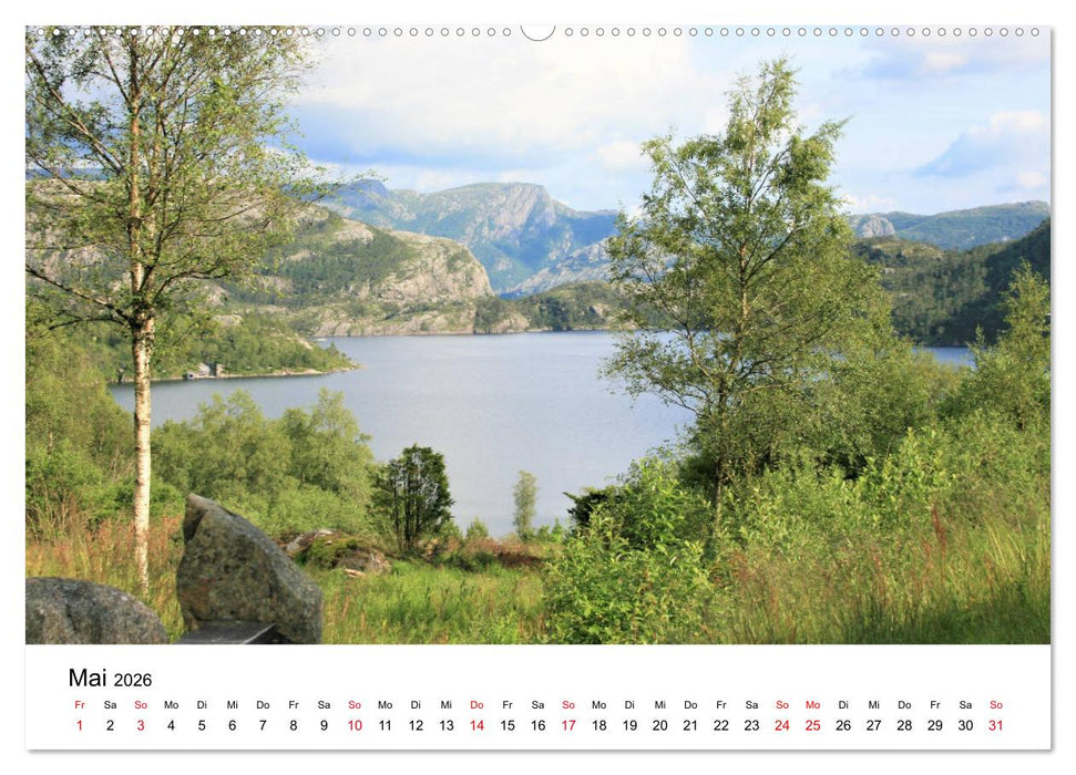 Südnorwegen - von Kristiansand bis Stavanger (CALVENDO Premium Wandkalender 2026)