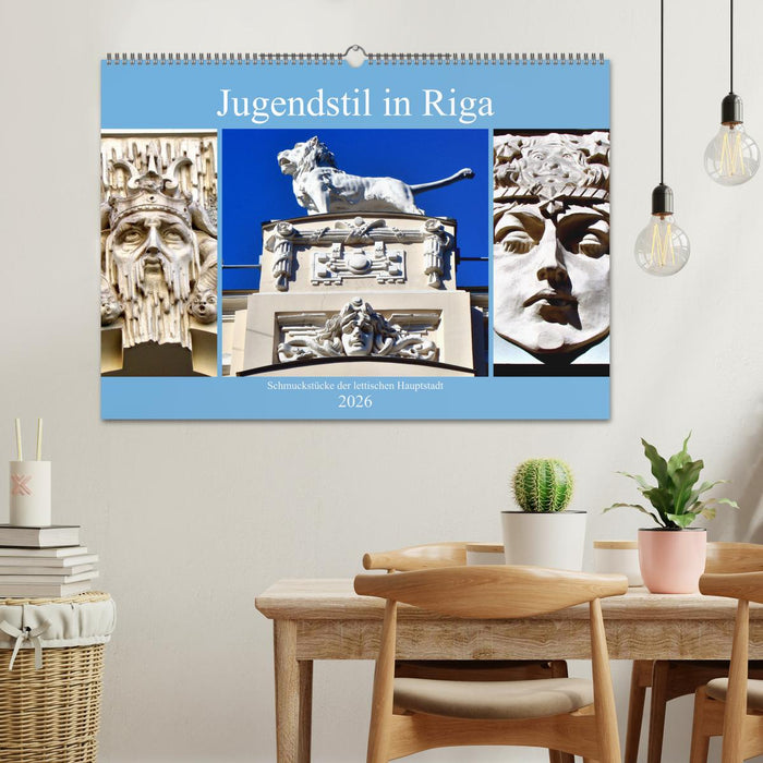Jugendstil in Riga - Schmuckstücke der lettischen Hauptstadt (CALVENDO Wandkalender 2026)