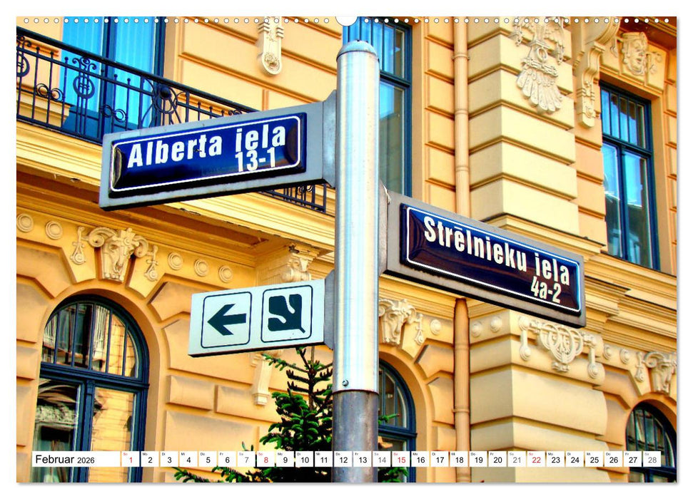 Jugendstil in Riga - Schmuckstücke der lettischen Hauptstadt (CALVENDO Wandkalender 2026)