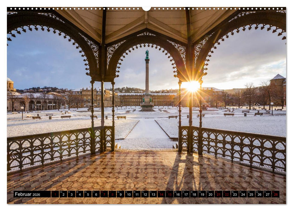 Ein Jahr STUTTGART (CALVENDO Premium Wandkalender 2026)
