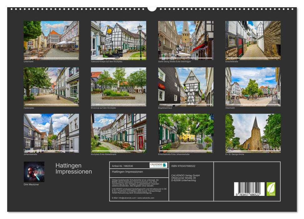 Hattingen Impressionen (CALVENDO Premium Wandkalender 2026)