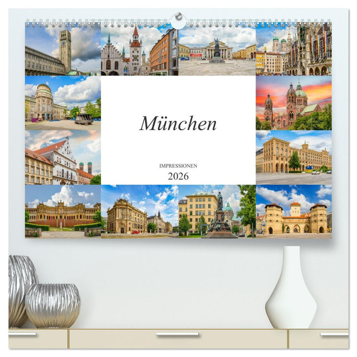 München Impressionen (CALVENDO Premium Wandkalender 2026)