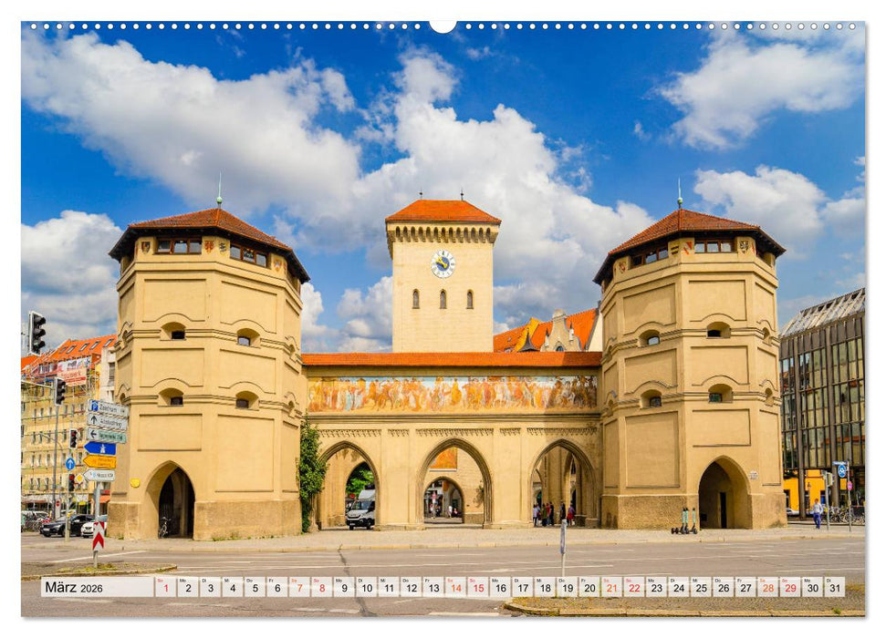 München Impressionen (CALVENDO Premium Wandkalender 2026)