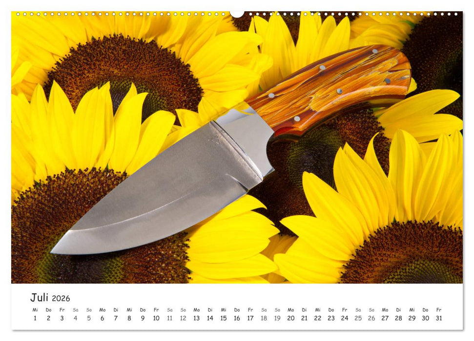 Handgefertigte Jagdmesser (CALVENDO Premium Wandkalender 2026)