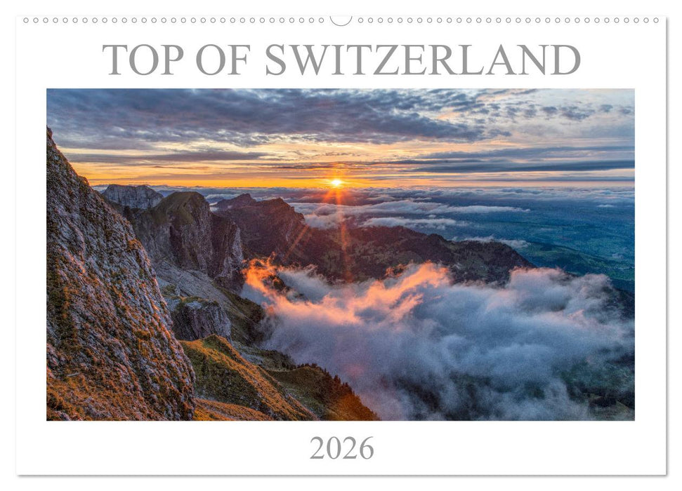 Top of Switzerland (CALVENDO Wandkalender 2026)