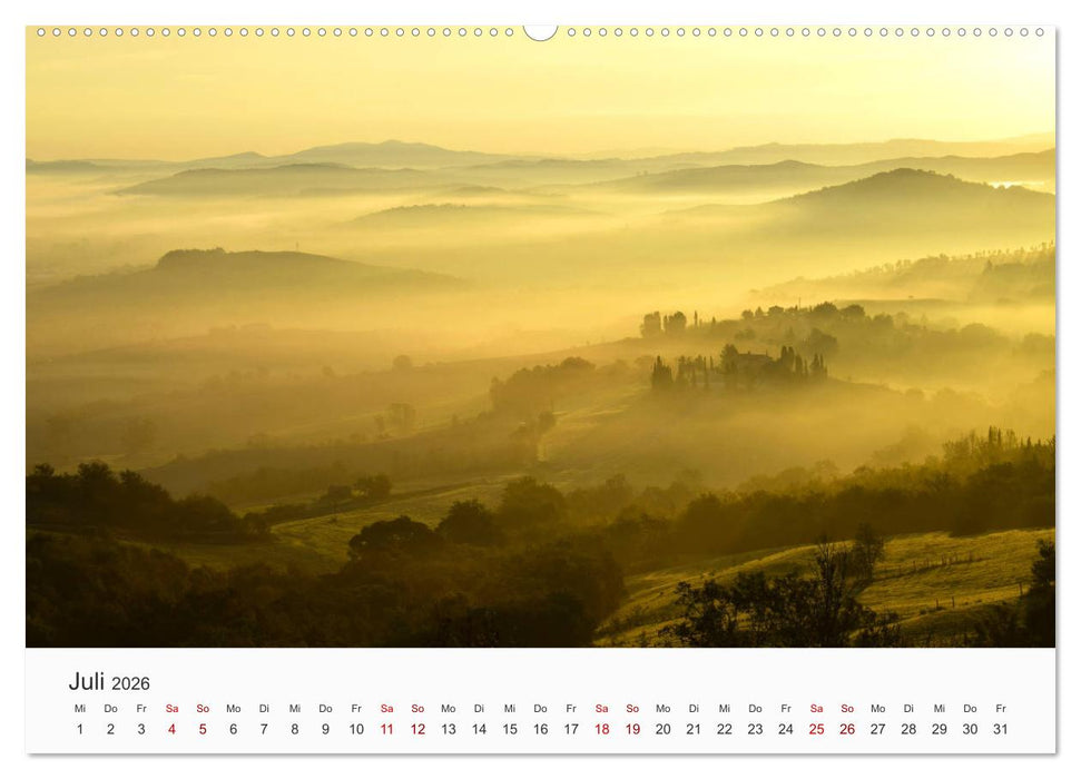 Toskana - idyllische Landschaft (CALVENDO Premium Wandkalender 2026)