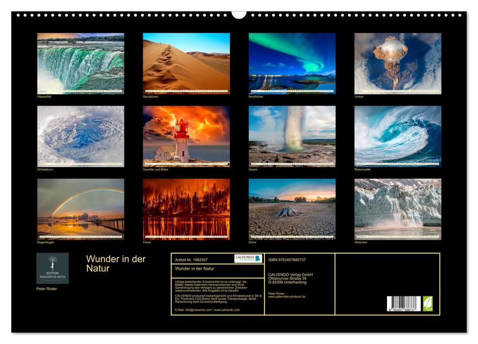 Wunder in der Natur (CALVENDO Wandkalender 2026)