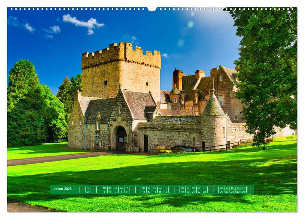 Schottlands Burgen und Schlösser (CALVENDO Premium Wandkalender 2026)