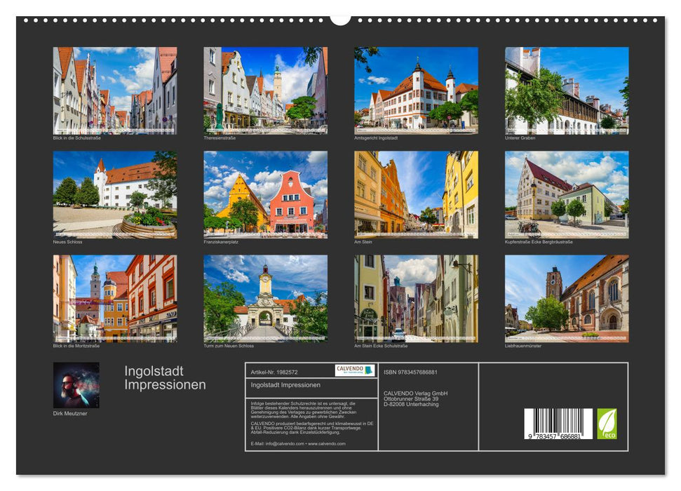 Ingolstadt Impressionen (CALVENDO Premium Wandkalender 2026)