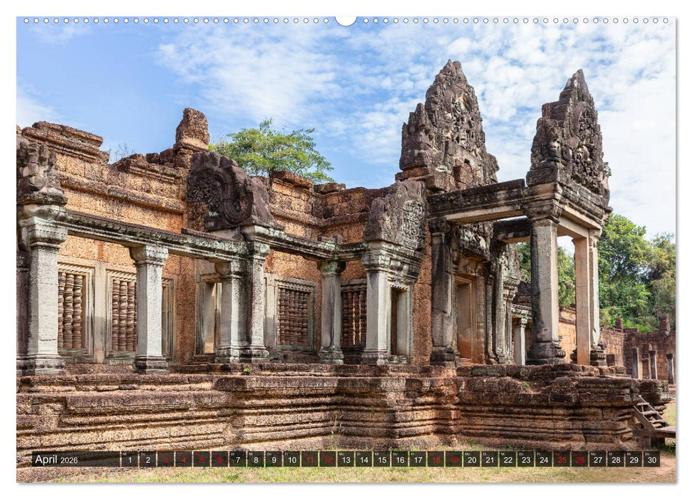 Angkor - Die Tempel der Khmer (CALVENDO Premium Wandkalender 2026)