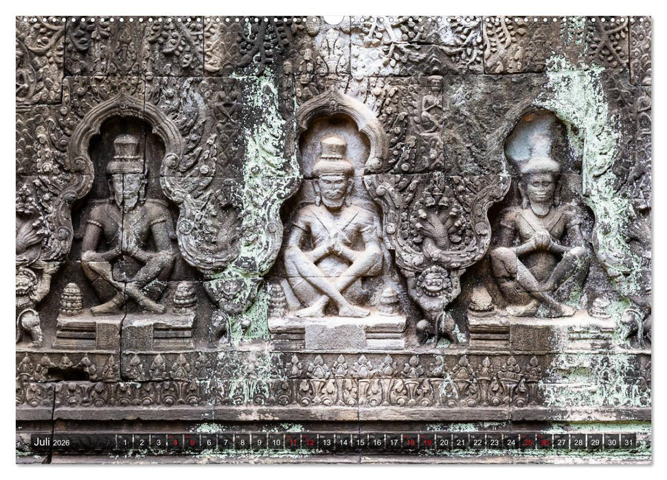 Angkor - Die Tempel der Khmer (CALVENDO Premium Wandkalender 2026)