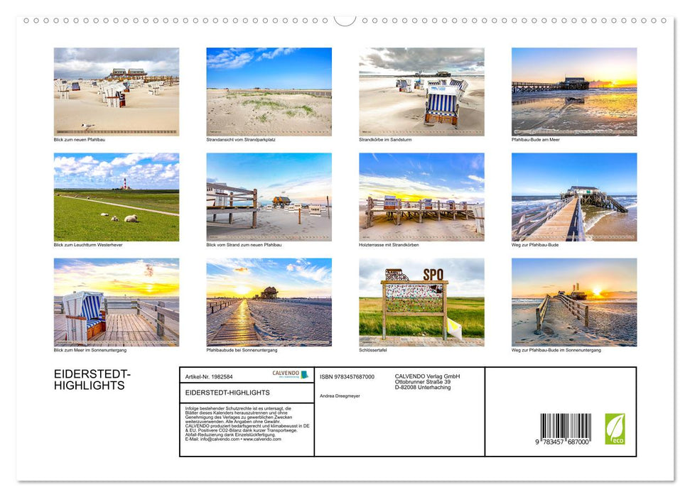 EIDERSTEDT-HIGHLIGHTS (CALVENDO Premium Wandkalender 2026)