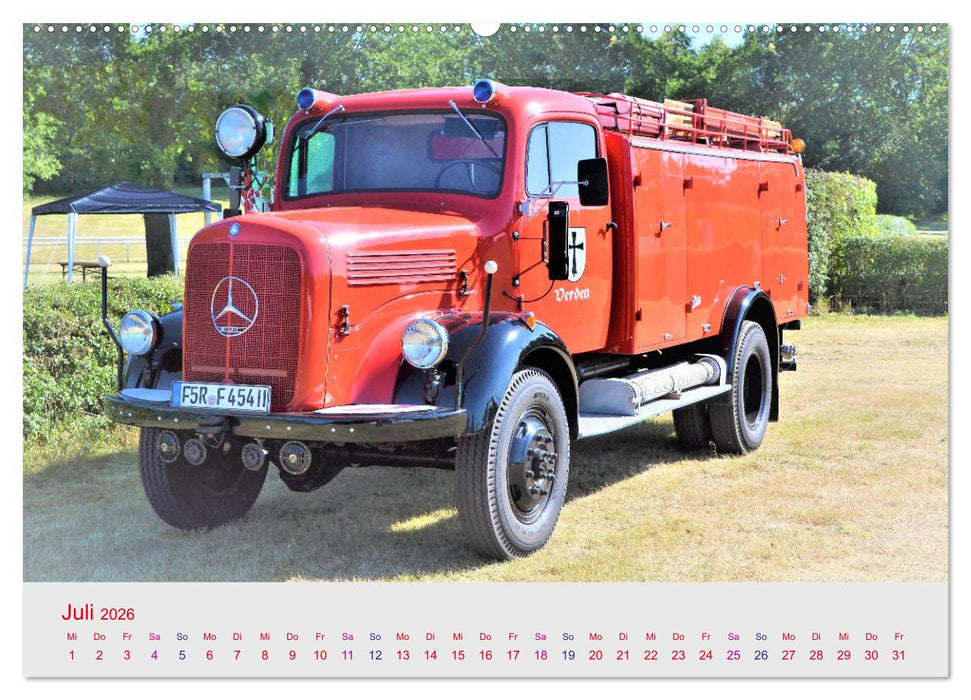 Oldtimer-FEUERWEHR (CALVENDO Premium Wandkalender 2026)
