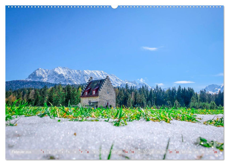 Garmisch Partenkirchen Land - Wasser und Berge sind Leben (CALVENDO Premium Wandkalender 2026)