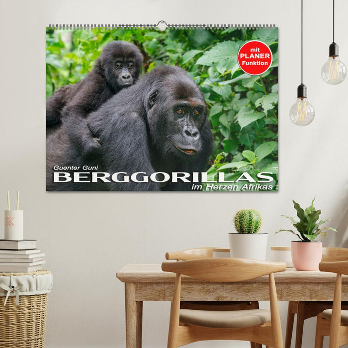 Berggorillas im Herzen Afrikas (CALVENDO Wandkalender 2026)