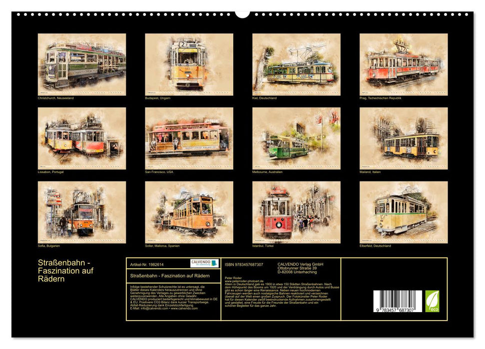 Straßenbahn - Faszination auf Rädern (CALVENDO Premium Wandkalender 2026)